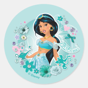 Sticker Rond Jasmine - Princesse Jasmine