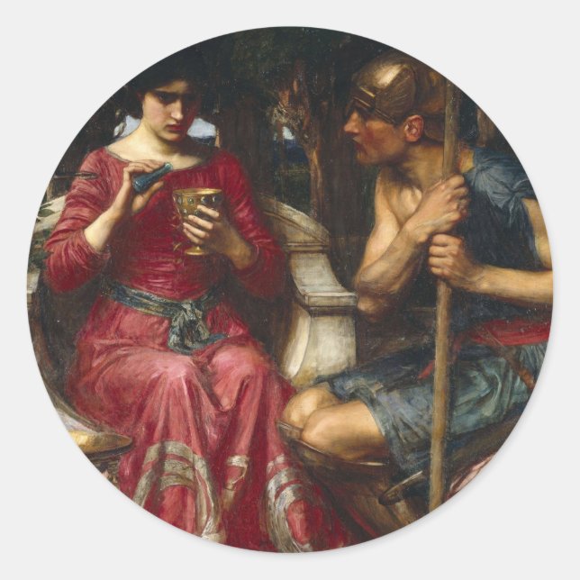 Sticker Rond Jason et Medea (Devant)
