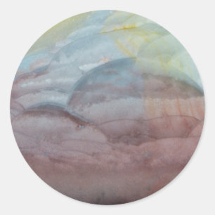 Sticker Rond Jasper polychrome