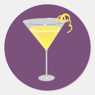 Sticker Rond Jaune citron