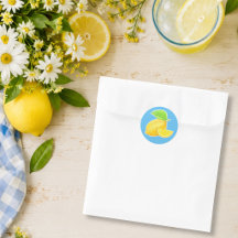 Jaune citron enjoué et agrumes bleus