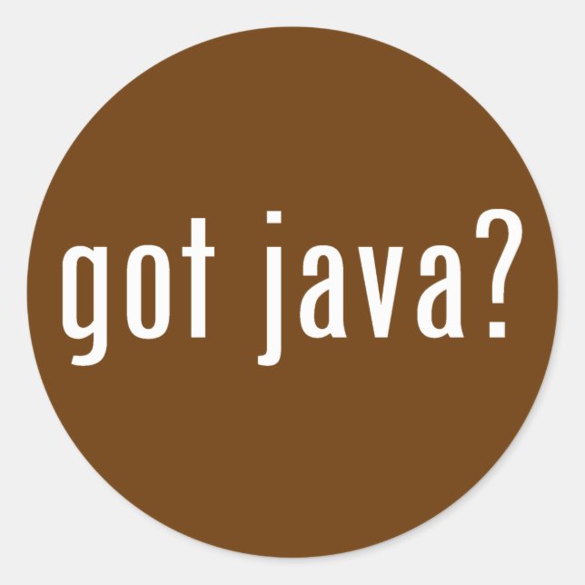 Sticker Rond java ? (Devant)