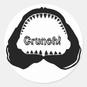 Sticker Rond Jaw de requin
