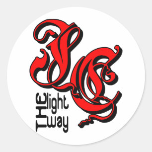 Sticker Rond JC The Way Christian