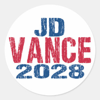 Sticker Rond JD Vance 2028 (déçu)