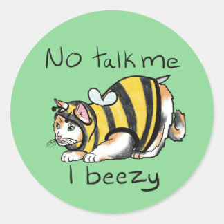 Sticker Rond Je Beezy