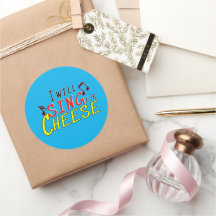 Je chanterai pour le fromage - Fun Typographie Des