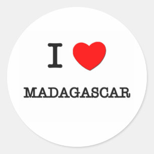 STICKER ROND JE COEUR MADAGASCAR