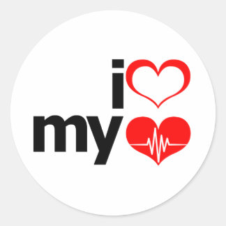 Sticker Rond Je Coeur Mon Coeur