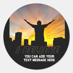 Sticker Rond Je crois #2_