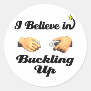 Sticker Rond je crois en la nécessité de boucler