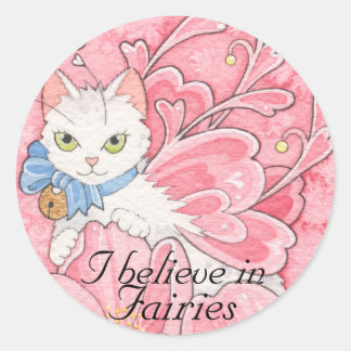 Sticker Rond Je crois en l'autocollant Fairies