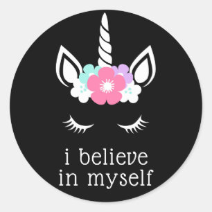 Sticker Rond Je Crois En Moi