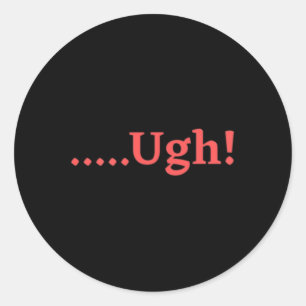 Sticker Rond Je déteste les lundis Anime Kawaii et Fun Clueless
