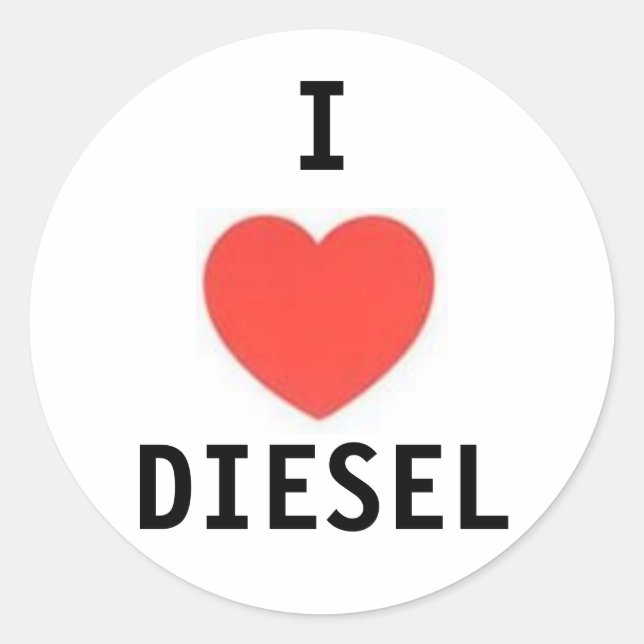 Sticker Rond Je, DIESEL (Devant)