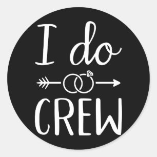 Sticker Rond Je fais Crew bachelorette