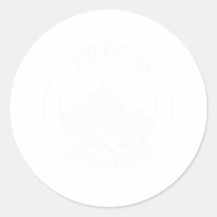 Sticker Rond Je fais de la randonnée pour pouvoir manger plus d