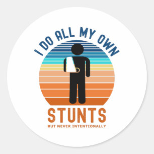 Sticker Rond Je Fais Tous Mes Propres Têtes