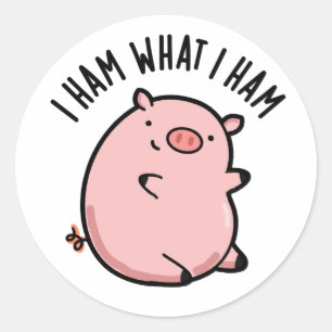 Sticker Rond Je Jamais Ce Que Je Jamais Drôle Pun De Cochon