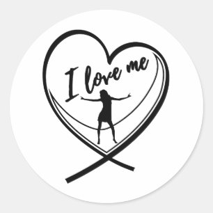 Sticker Rond Je m'aime