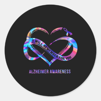 Sticker Rond Je Me Souviendrai De Vous Sensibilisation À La Mal
