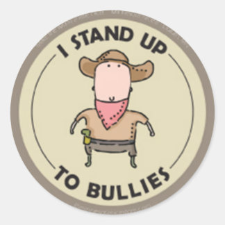 Sticker Rond Je me tiens à l'affût des voleurs