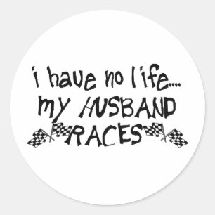 Sticker Rond Je N'Ai Aucune Vie, Mes Courses De Mari