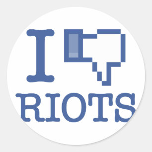STICKER ROND JE N'AIME PAS LES ÉMEUTES