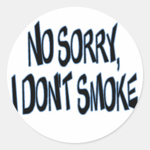 Sticker Rond Je ne fume pas