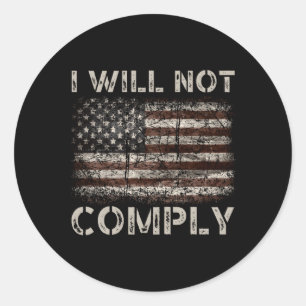 Sticker Rond Je Ne Me Concomberai Pas