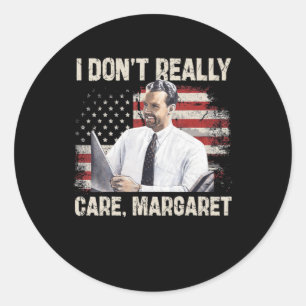 Sticker Rond Je ne m'intéresse pas vraiment Margaret Funny 2025