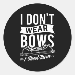 Sticker Rond Je ne porte pas de vaches que je leur tire dessus