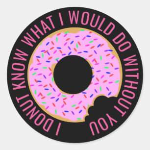 Sticker Rond Je ne sais pas