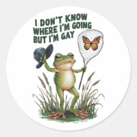 Je ne sais pas où je vais mais je suis Gay Frog