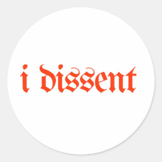 Sticker Rond Je ne suis pas d'accord