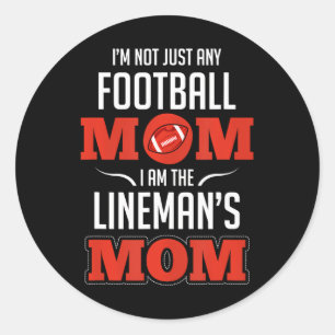 Sticker Rond Je ne suis pas n'importe quelle maman de football 