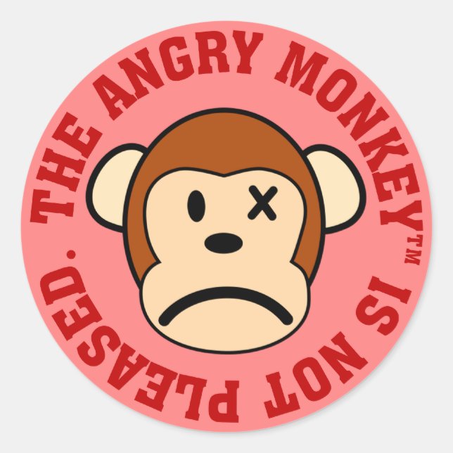 Sticker Rond Je ne suis pas satisfait de votre performance (Devant)