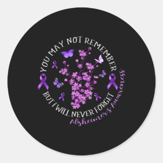 Sticker Rond Je N'Oublierai Jamais La Citation De Sensibilisati