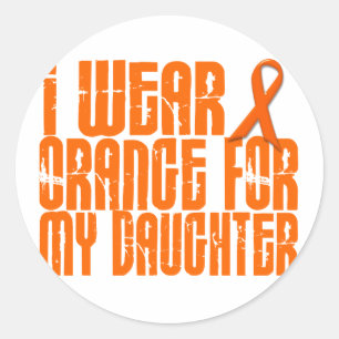 Sticker Rond Je Porte De L'Orange Pour Ma Fille 16