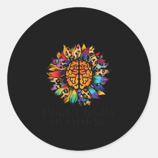 Sticker Rond Je Porte Du Vert Pour Le Mois De Sensibilisation À