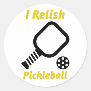 Sticker Rond Je Relie Le Pickleball