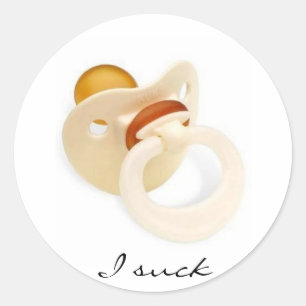 Sticker Rond Je suce