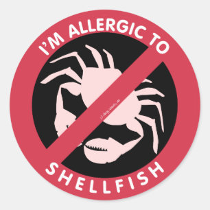 Sticker Rond Je suis Allergique aux confusions d'allergie aux c