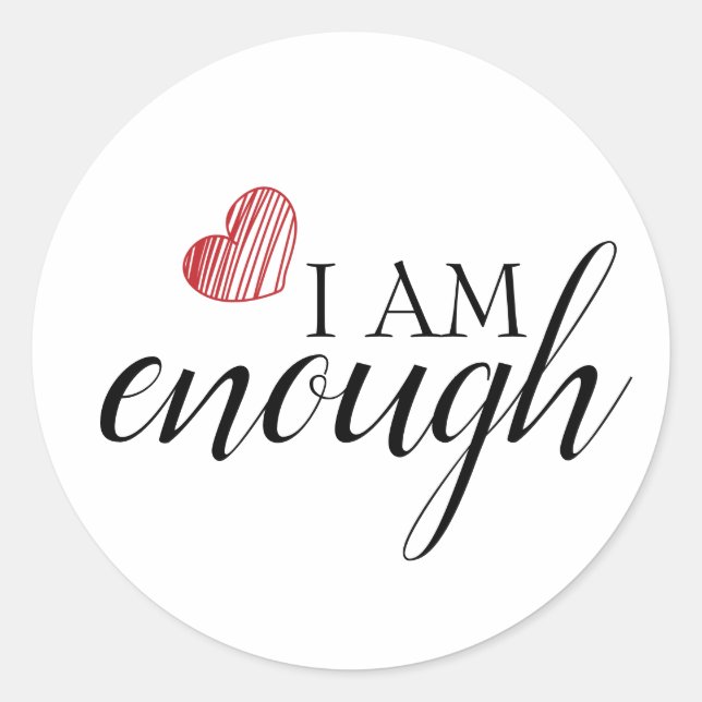 Sticker Rond Je Suis Assez Simple Pour Inspirer La Citation D'A (Devant)