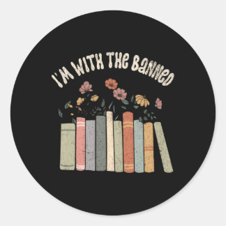 Sticker Rond Je Suis Avec Les Livres Interdits Justice Sociale 