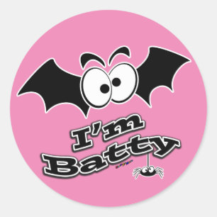 Sticker Rond Je suis Batty Crazy Eyes