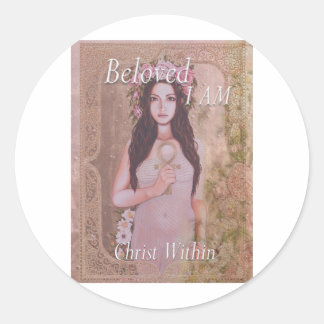 Sticker Rond Je Suis Bien-Aimé