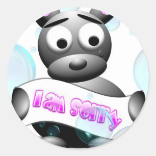 Sticker Rond Je Suis Désolé