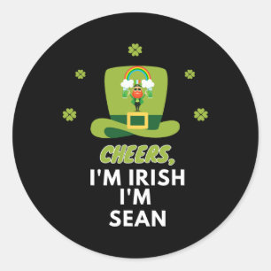 Sticker Rond Je Suis Irlandais Je Suis Sean