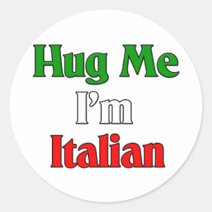Sticker Rond Je suis Italien